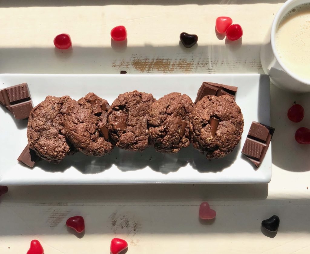 Vegan Double Chocolate Cookies