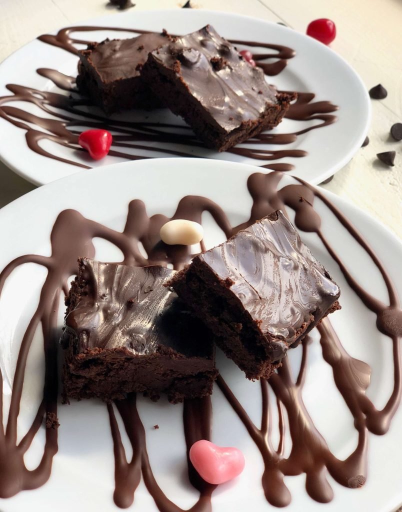 Vegan And Healthy Double Chocolate “cakey” Brownies
