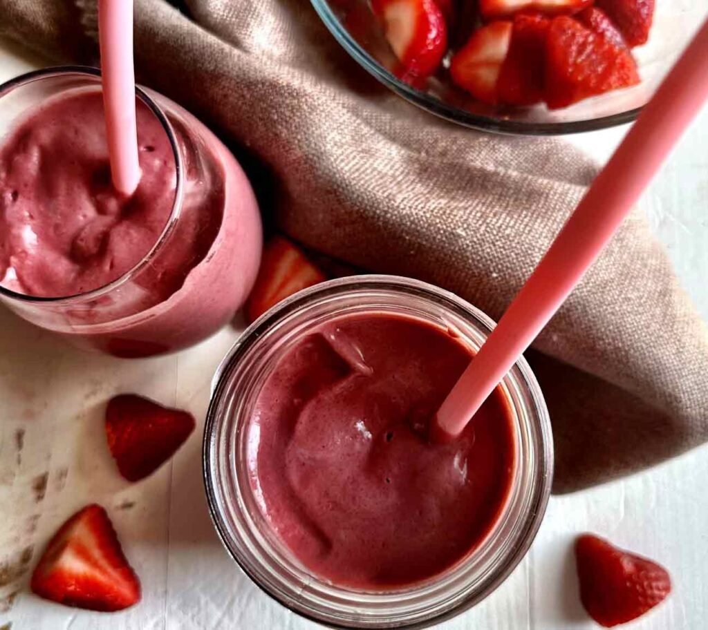 Strawberry Basil Smoothie